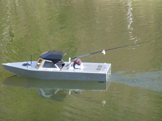 rc boat fishing pole