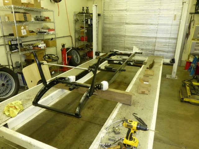Frame starting to be assembled